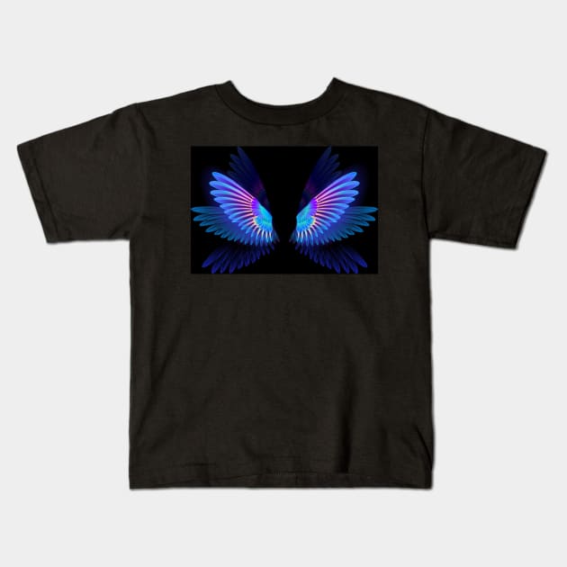 Glowing Hummingbird Wings Kids T-Shirt by Blackmoon9